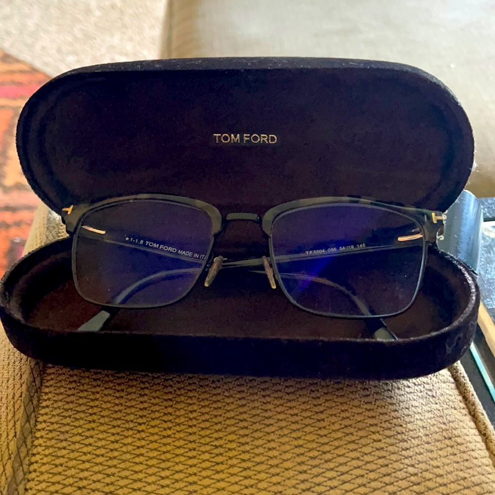 Tom Ford glasses.
